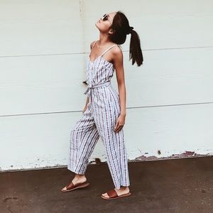*WORN ONCE* Nordstrom BP waist tie romper
